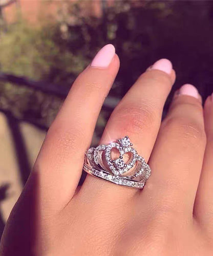 Stylish Silk Alloy Hollow Out Zircon Rings