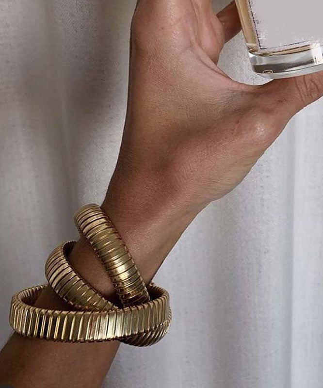 Gold 18k Gold Multi Layer Chain Bracelet