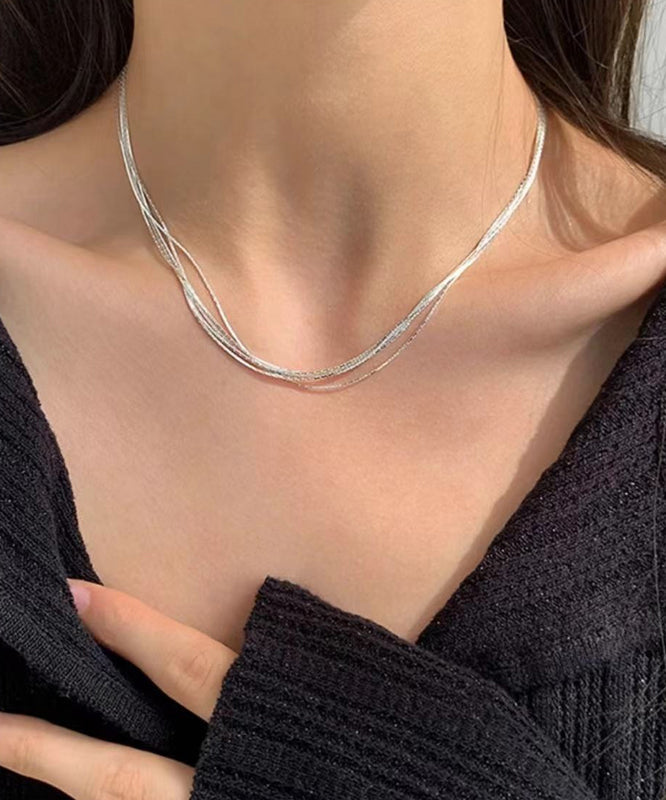 Sterling Silver Layered Necklace