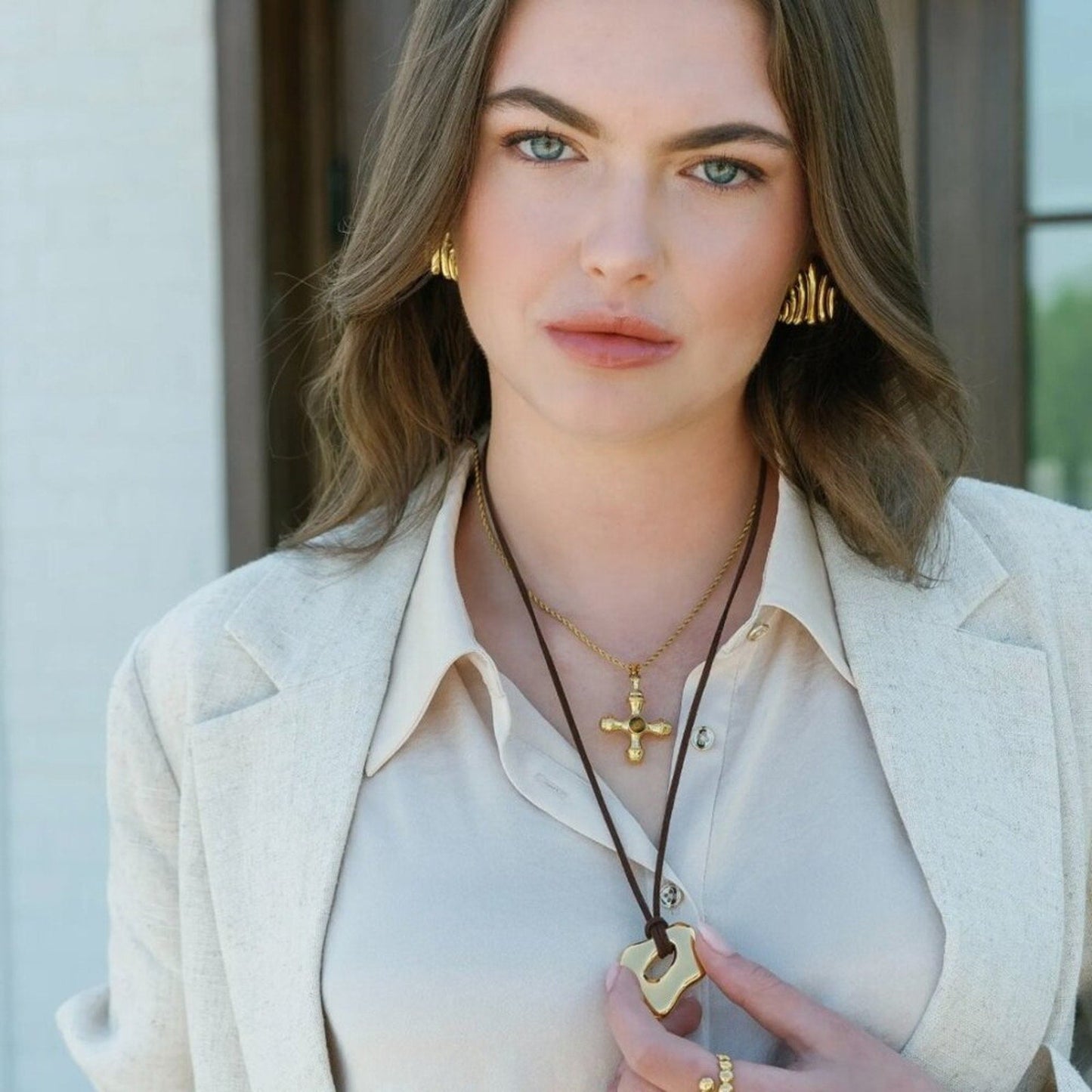 Brown Gold Macie Pendant Necklace Macrae & Co.