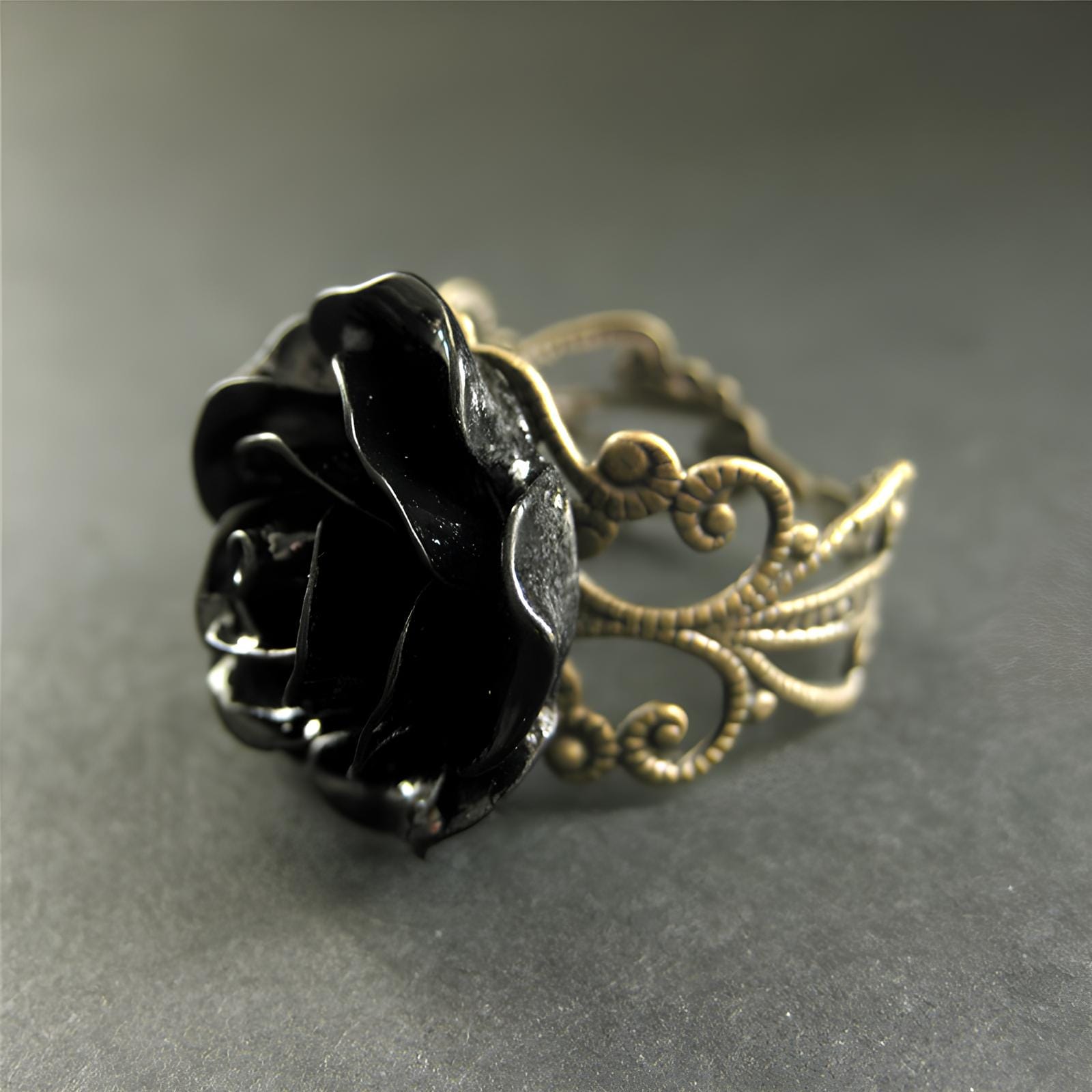 Midnight Rose Ritual Ring