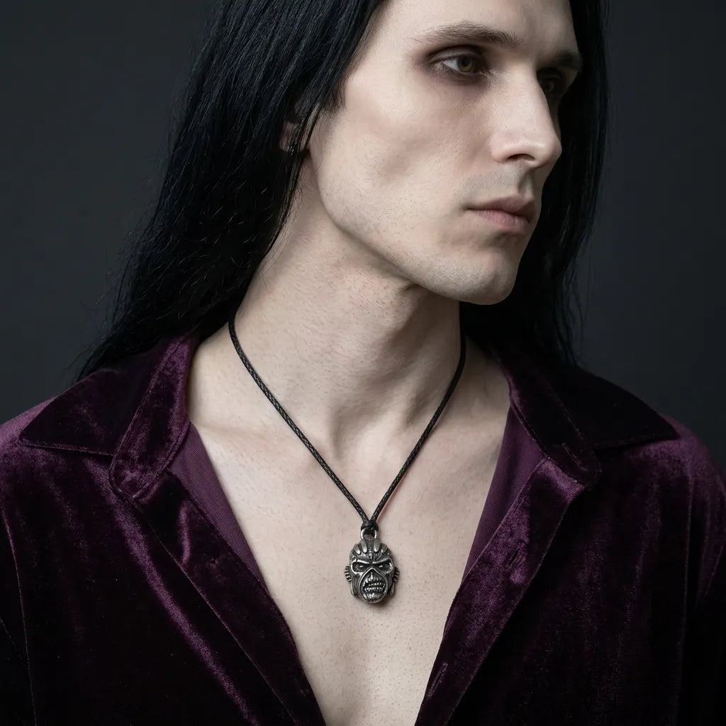 Undead Monster Face Gothic Necklace