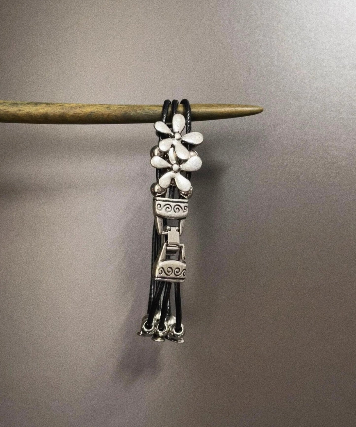 Retro Silk Stainless Steel Alloy Bracelet