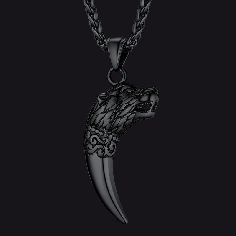 Viking Wolf Tooth Necklace for
