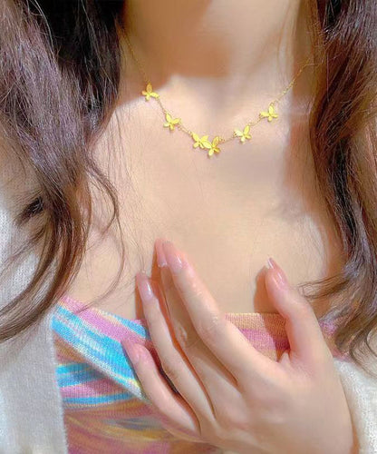 Gold Sterling Silver Overgild Princess Necklace