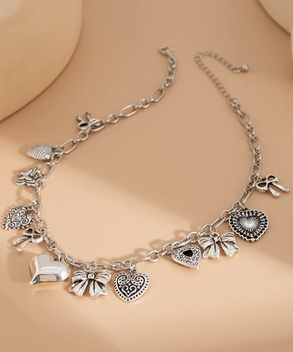 Silk Sterling Silver Asymmetrical Pendant Necklace