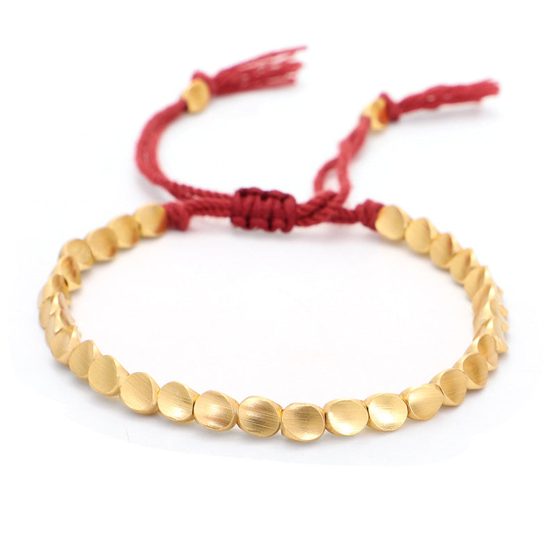 Copper Spiritual Bracelet Healing Luck Beaded Rope