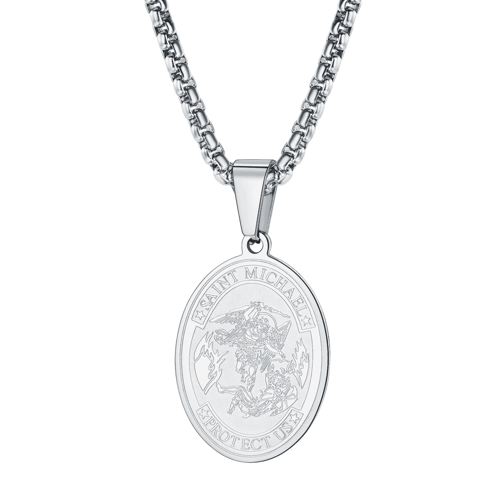 Archangel Michael Medal Pendant Necklace