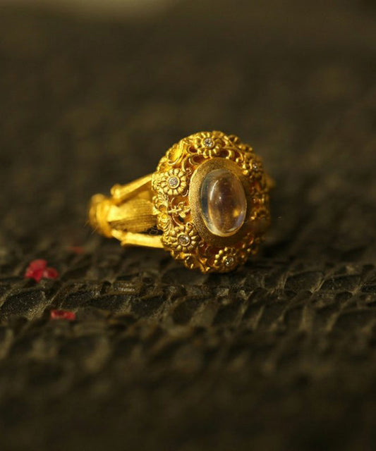 Gold Ancient Gold Jade Rings