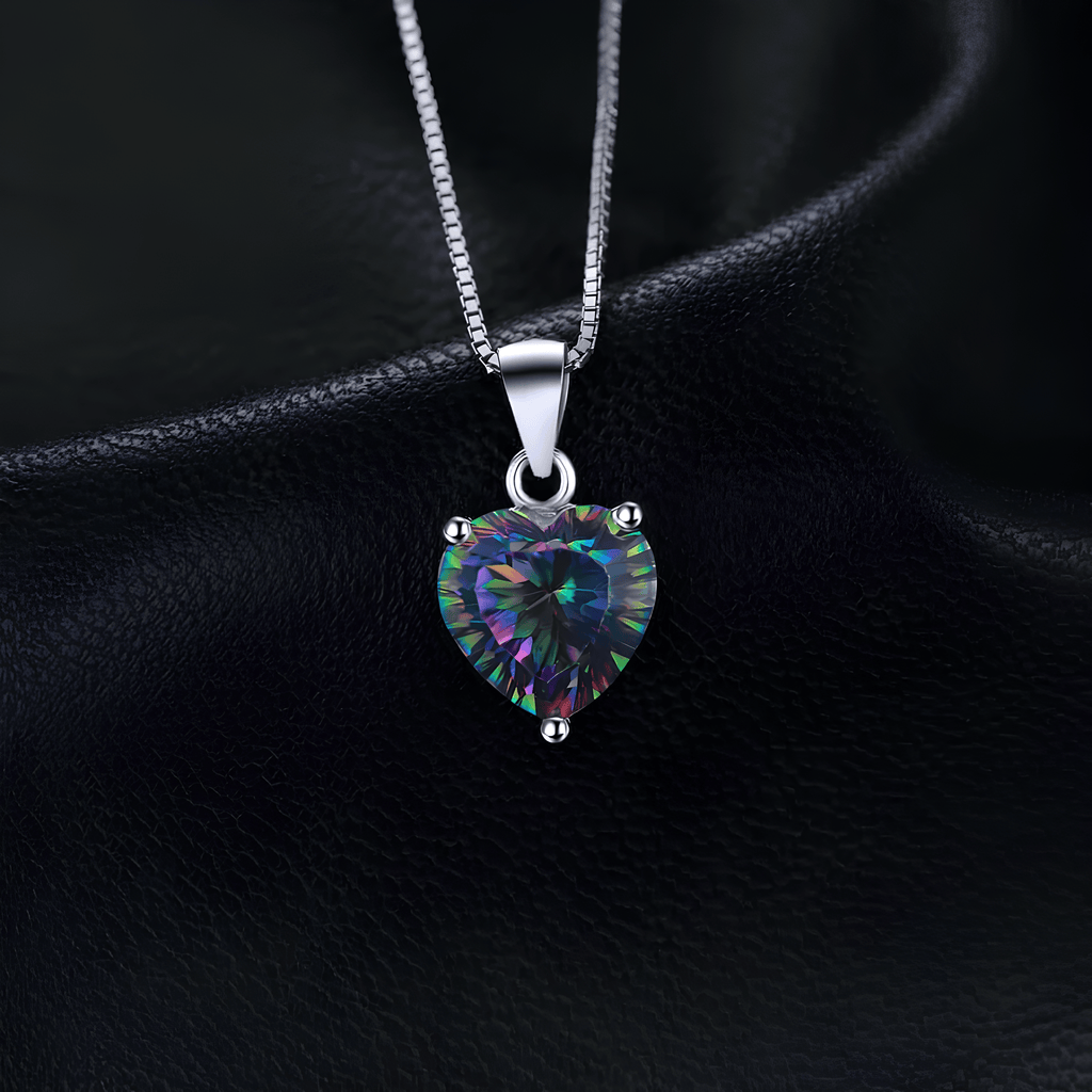 Heart of Healing Light Rainbow Topaz Necklace