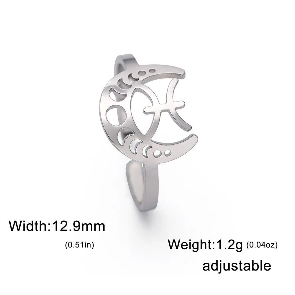 Moonlit Constellation Rings