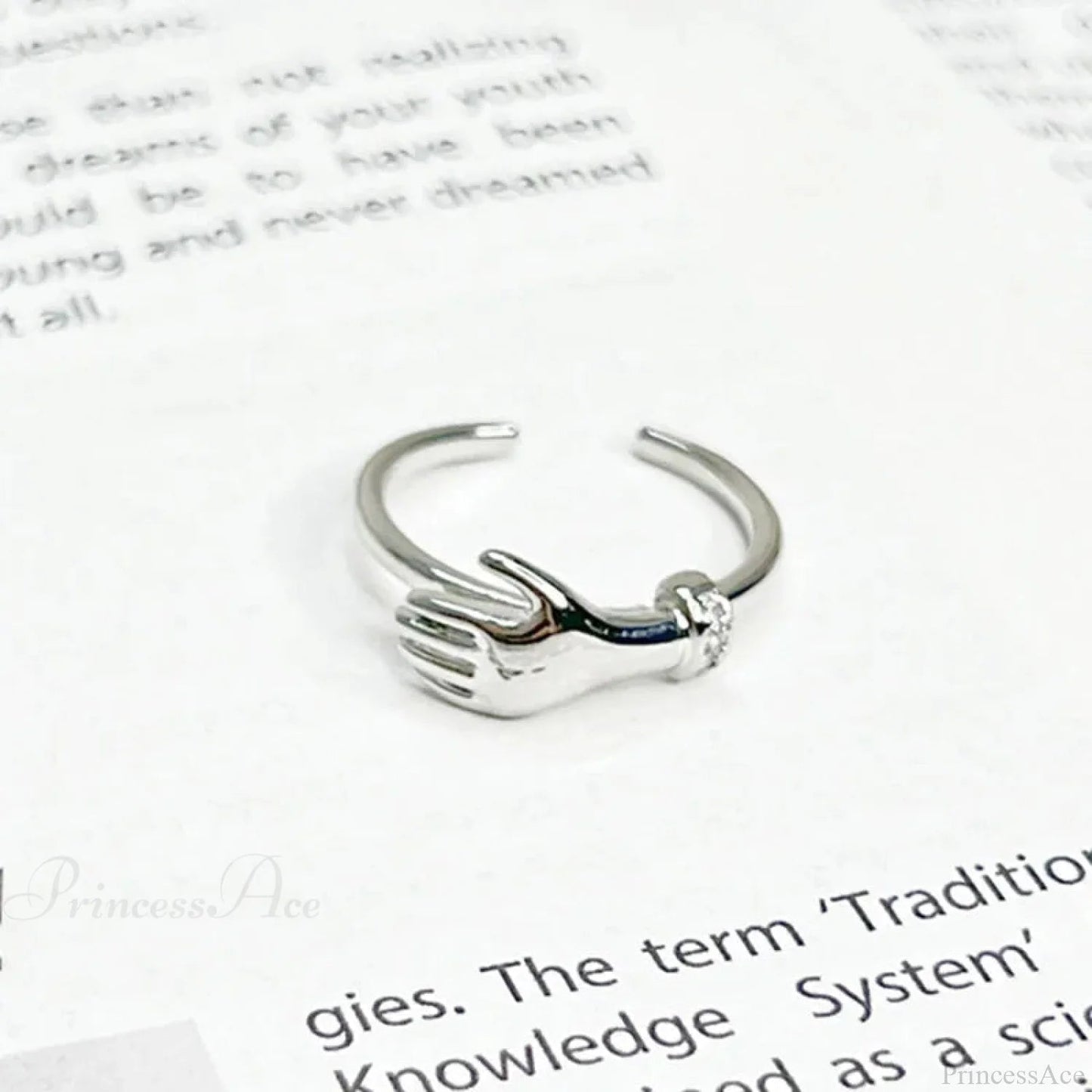 Imaginative Pair Handclasp Macabre Band