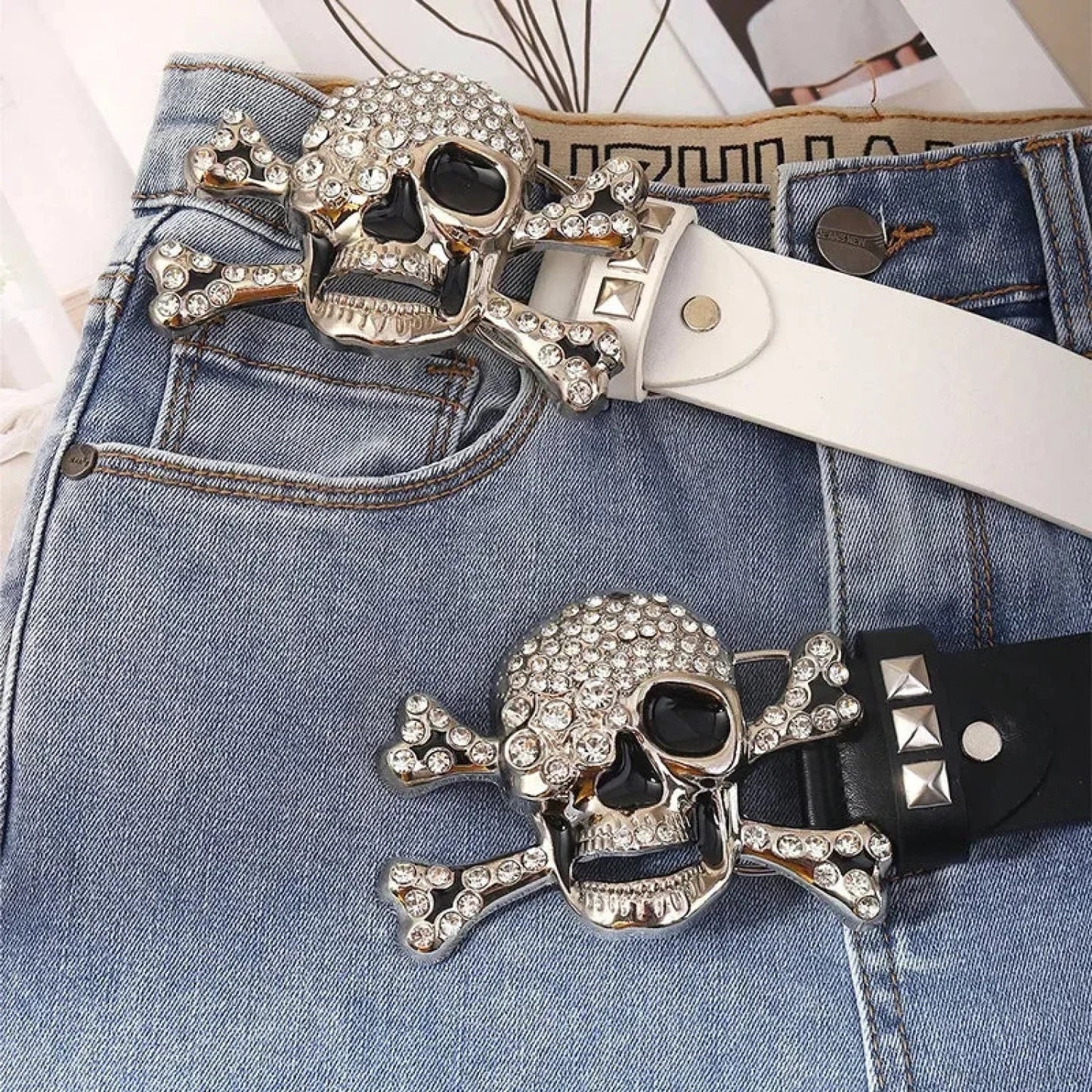 Gothic Skeleton Broad Belt