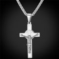Catholic Saint Benedict Crucifix Cross Necklace for