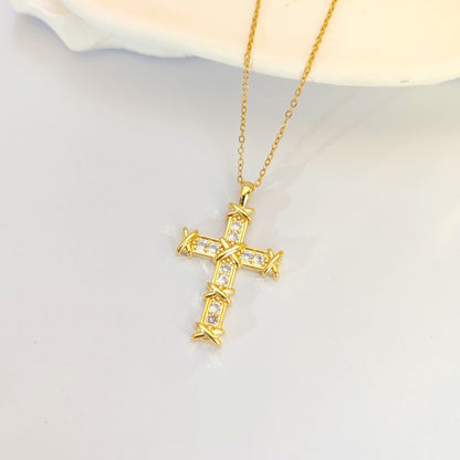 Light Cross Necklace