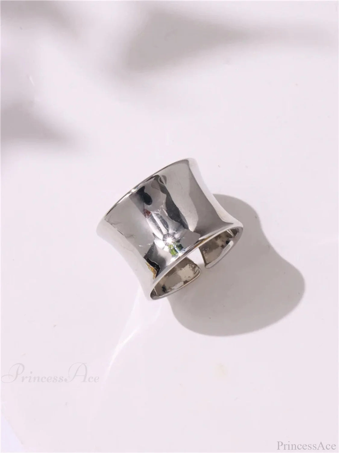 Geometric Gothic Titanium Strong Ring
