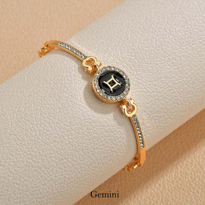 Copper Zodiac Bracelet | Adjustable 12 Constellations Chain