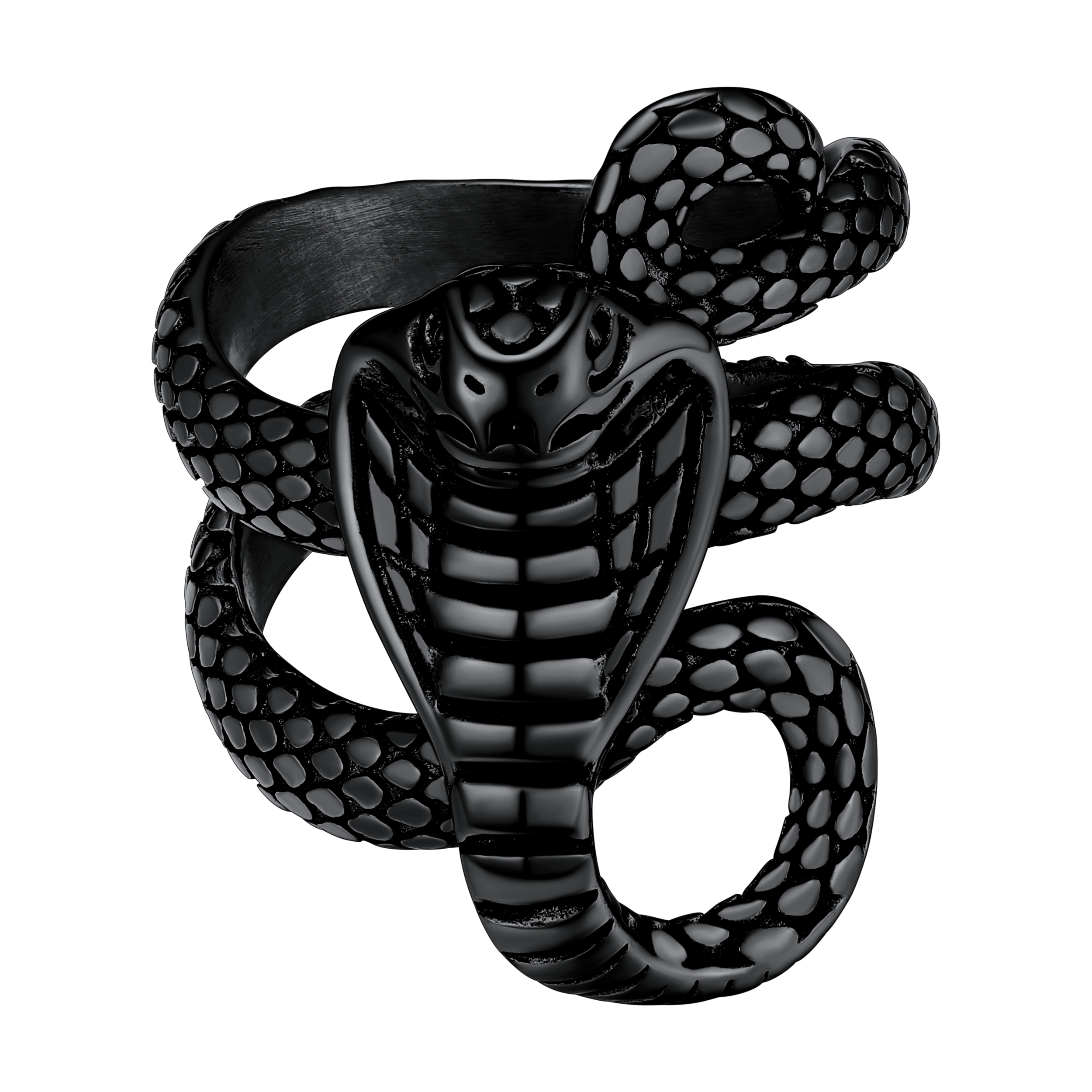 Gothic Punk Cobra Snake Ring for
