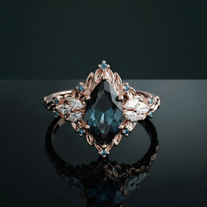 Shadowleaf Guardian Crystal Ring