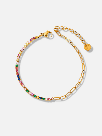 Multicolor Zircon Chain Bracelets