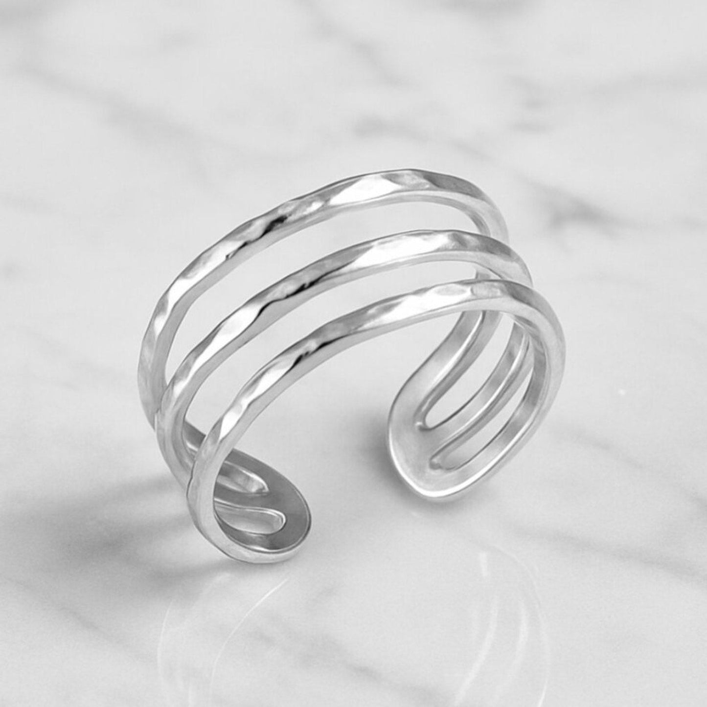 "brooklyn" Ring Stack Layered Trio 6-9