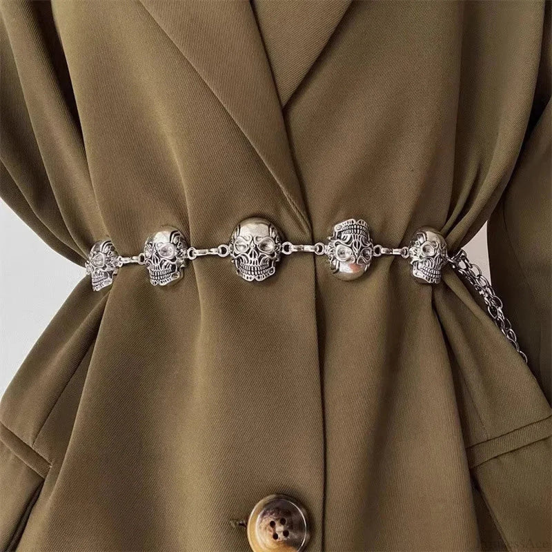 Rebellious Dark Skull Waist Belt