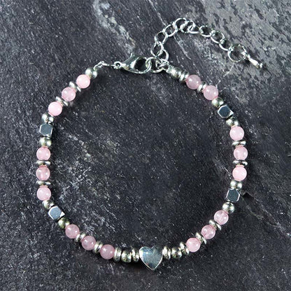 8mm Amethyst Healing Energy Bracelet for Balance