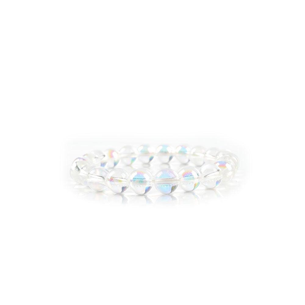 8mm Aura Angel Spiritual Beaded Crystal Bracelet