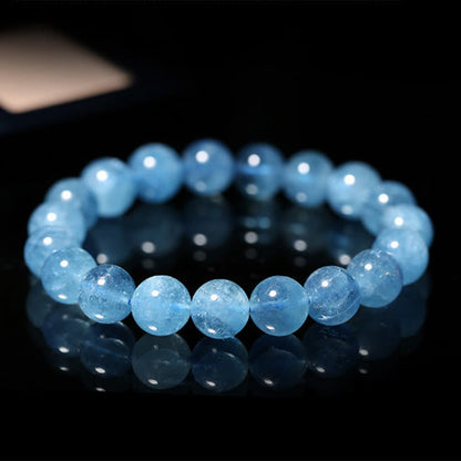 8mm Blue Tiger Eye Bracelet for Calm & Tranquility