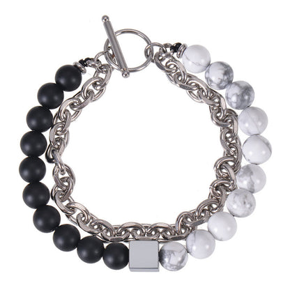 8mm Colorful Tiger Eye Double Wrap Protection Bracelet