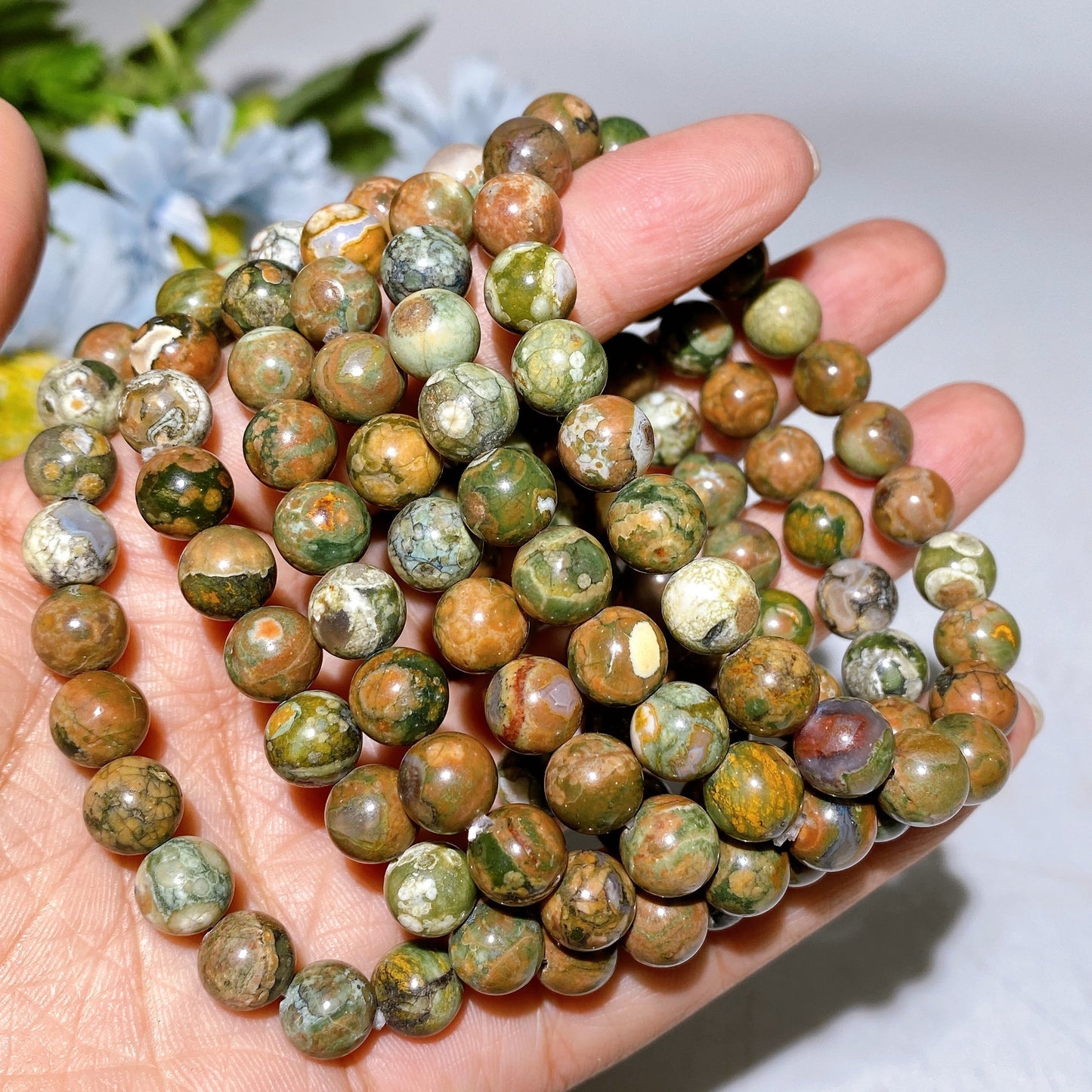 8mm Crystal Healing Bracelet for Spiritual Protection