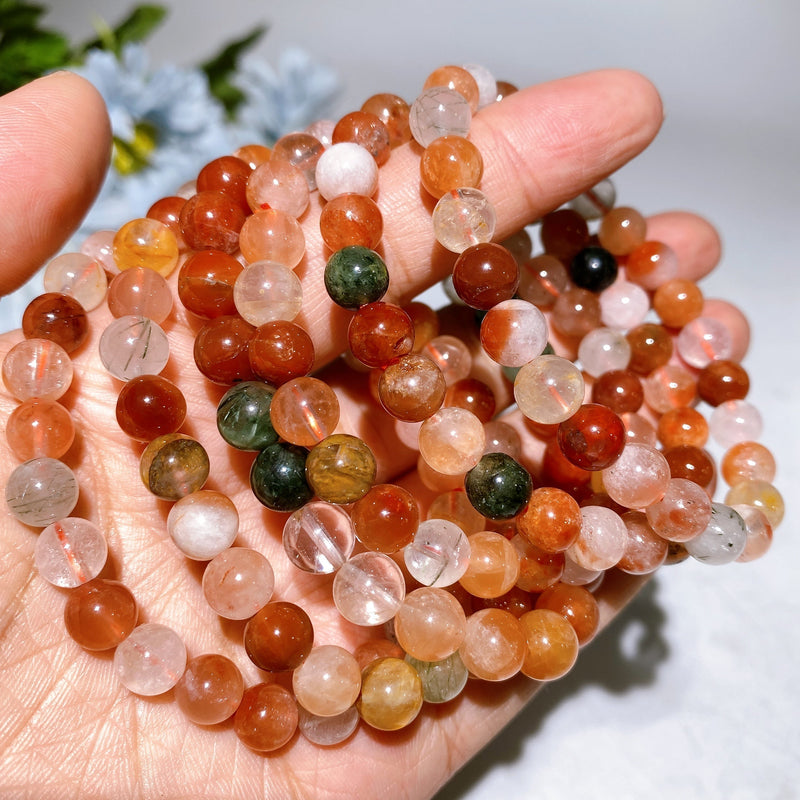 8mm Crystal Healing Bracelet for Spiritual Protection
