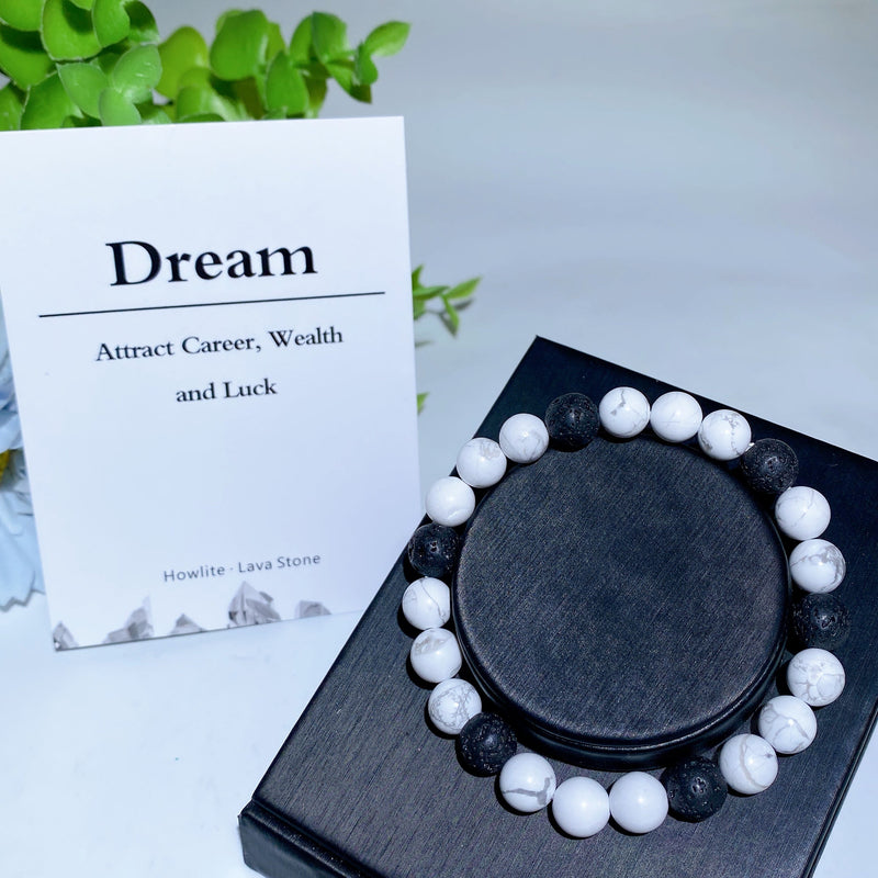 8mm Mixed Crystal Healing Energy Bracelet for Protection