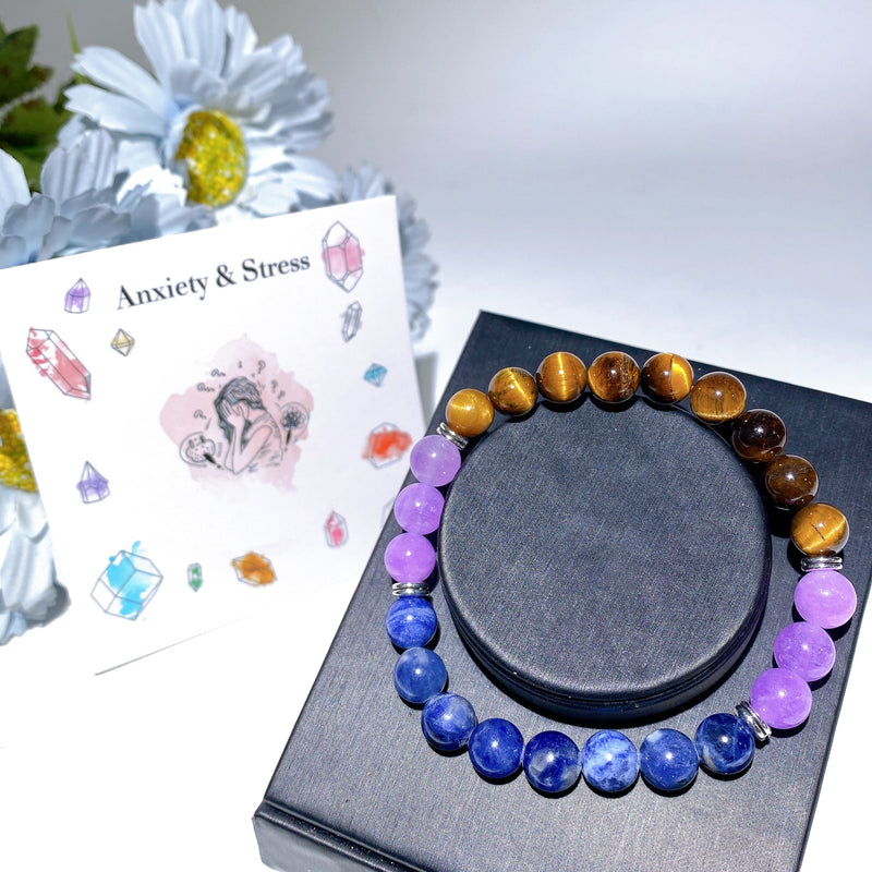 8mm Mixed Crystal Healing Spiritual Bracelet for Balance