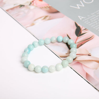 8mm Sky Blue Crystal Spiritual Bracelet for Meditation