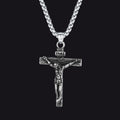 Catholic Crucifix Cross Necklace Jesus Pendant for