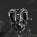 Faithheart Stainless Steel Satan Baphomet Goat Ring for