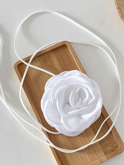 Flower Shape Lace-up Dainty Necklace Necklaces Accessories