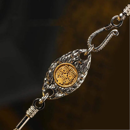 925 Sterling Silver Zakiram Goddess of Wealth Blessing Necklace