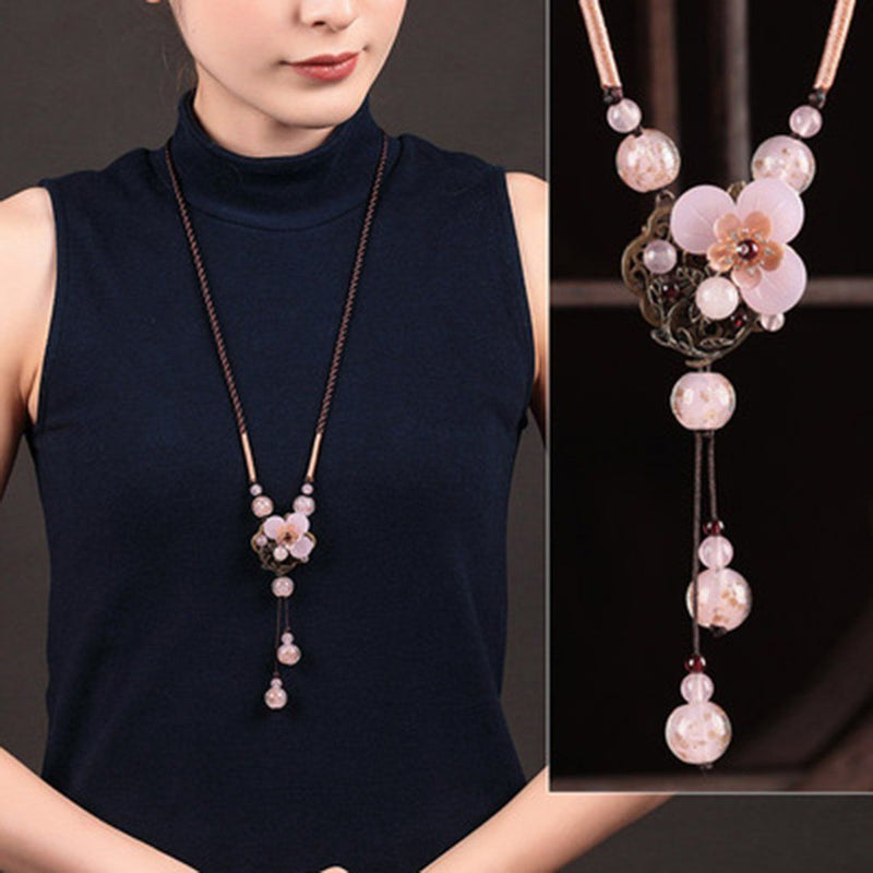 Retro Ornament Chain Simple Pendant Accessories Necklace