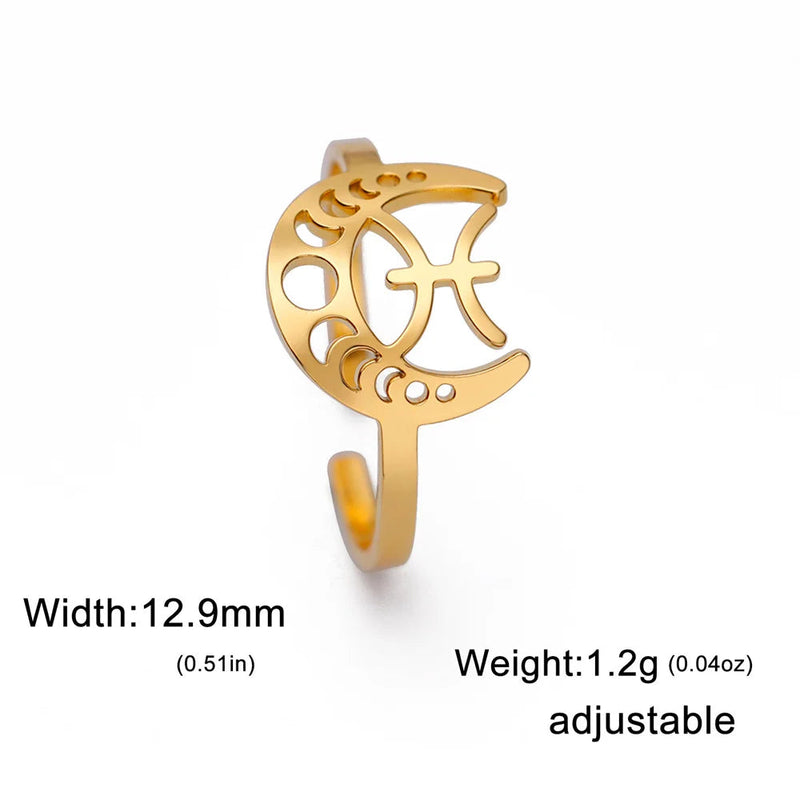 Moonlit Constellation Rings