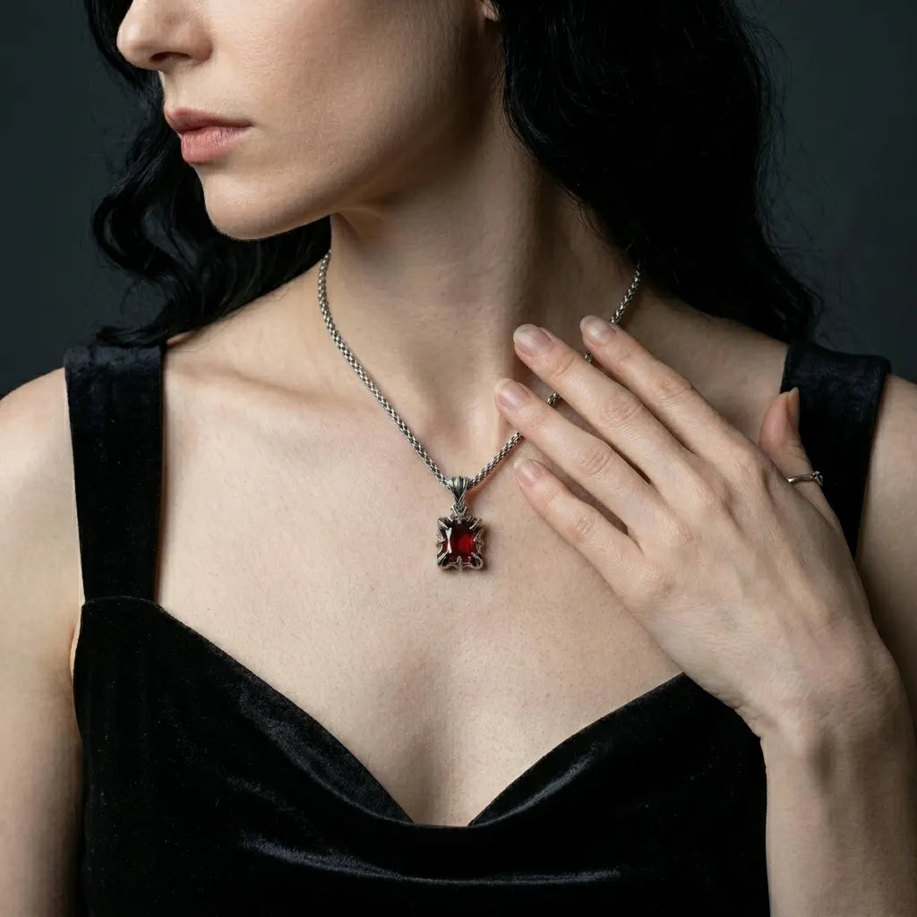 Scarlet Relic Pendant Necklace
