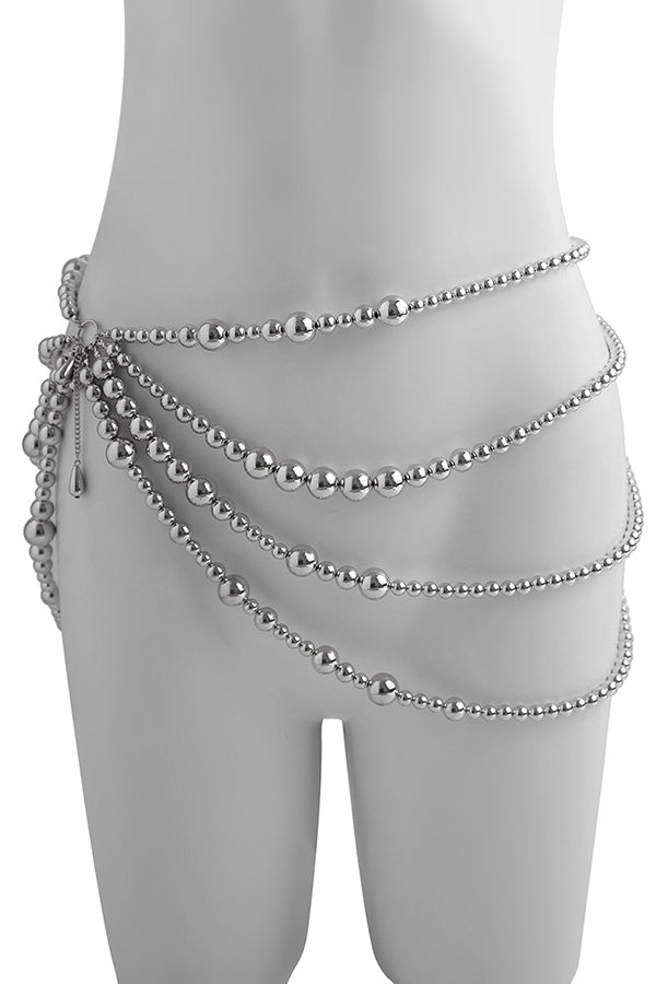 Holiday Style Faux Pearl Body Necklace