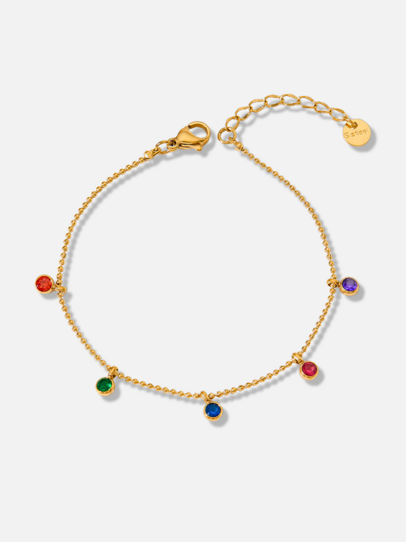 Multicolor Zircon Chain Bracelets