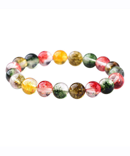 Rainbow Crystal Beaded Bracelet