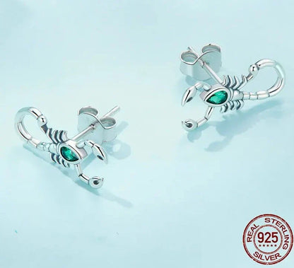 Sterling Silver Scorpion Earrings