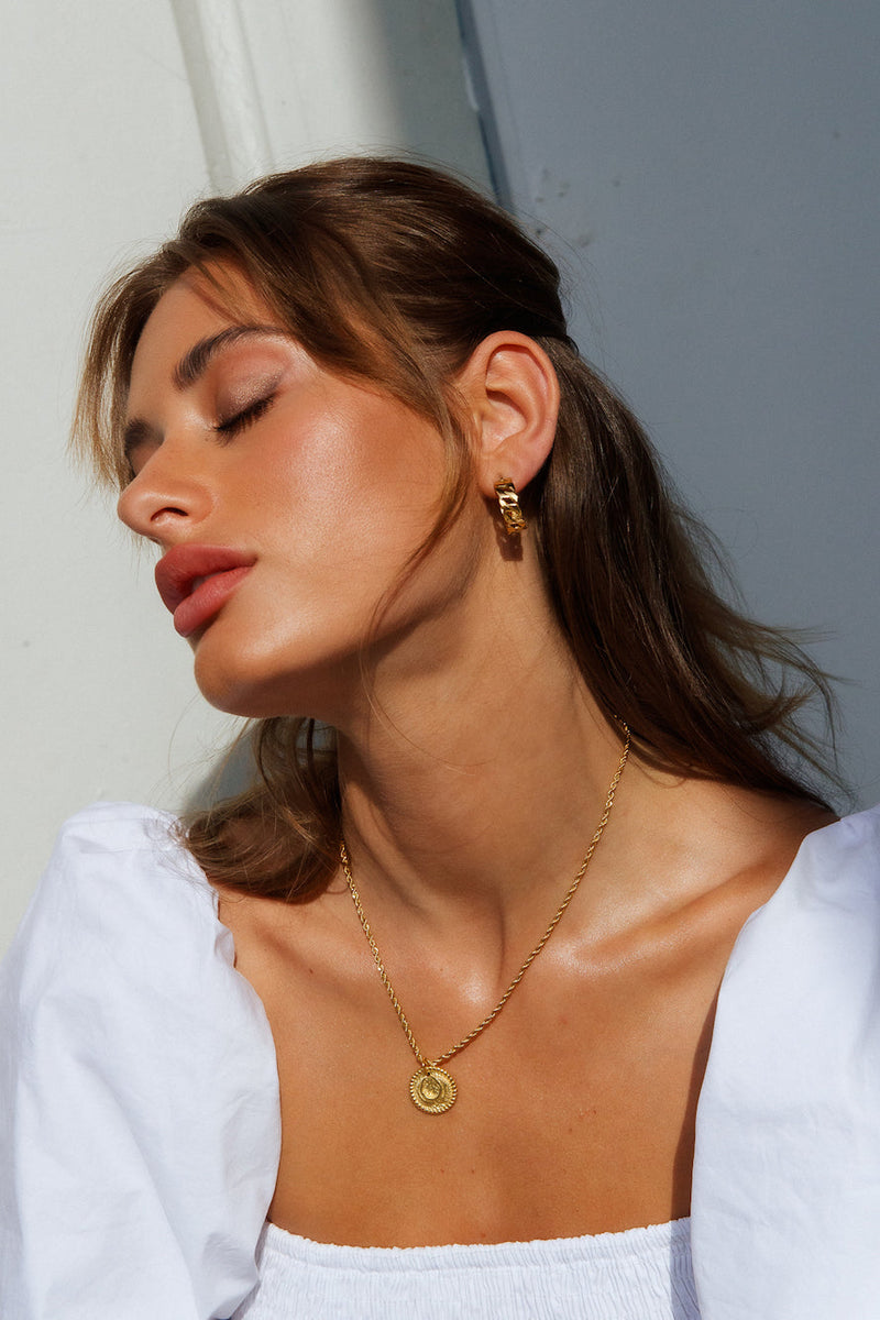 18k Gold Plated Union of Ours Earrings Gold