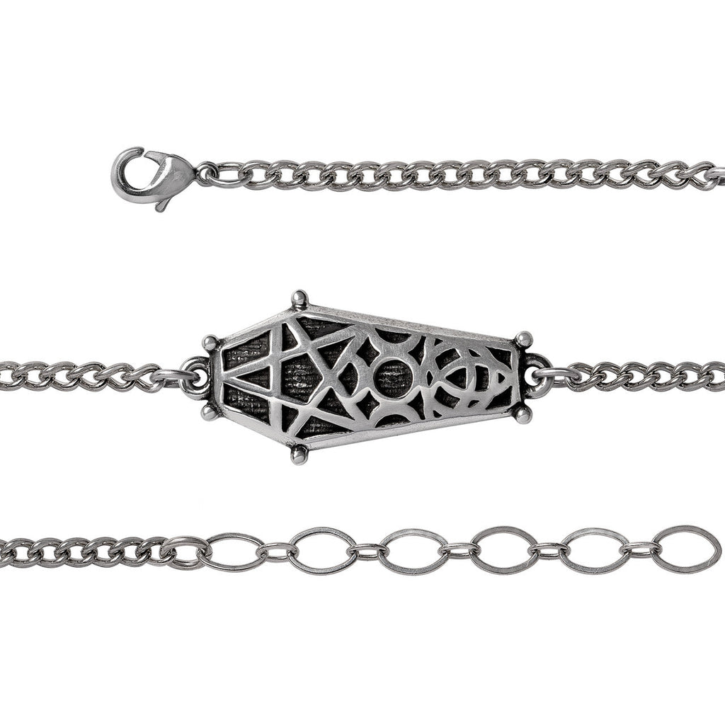 Hex Coffin Bracelet by Alchemy Gothic