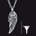 Angel Wings Urn Necklace for Ashes Cremation Jewelry
