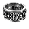 Runeband Ring Nordic/viking "poetry Is in Battle" Runes by Alchemy Gothic
